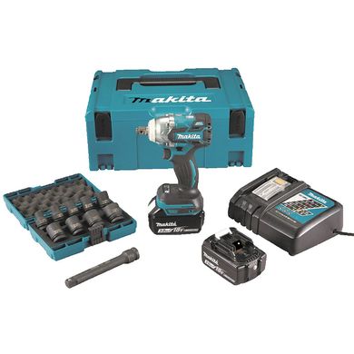 Гайковерт аккумуляторный MAKITA DTW285RFJX (2акум.18В 3Ач/зарядка/кейс)