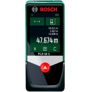 Дальномер лазерный BOSCH PLR 50 C (50м)